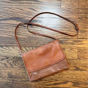 Vintage Top Grain Leather Accordion Bag